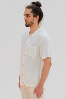 Camisa de Botão White Wool