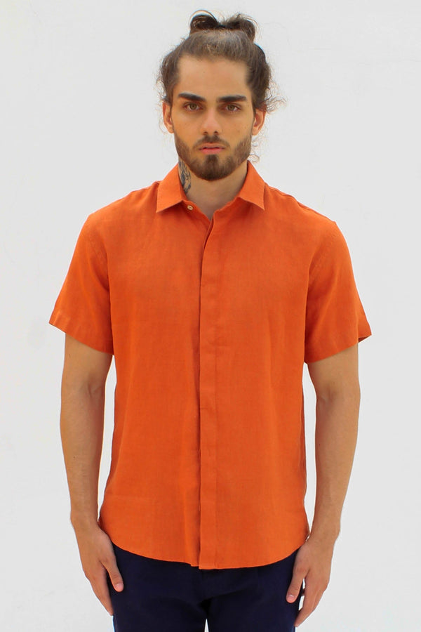 Camisa de Botão Pure Linen Terra