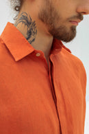 Camisa de Botão Pure Linen Terra